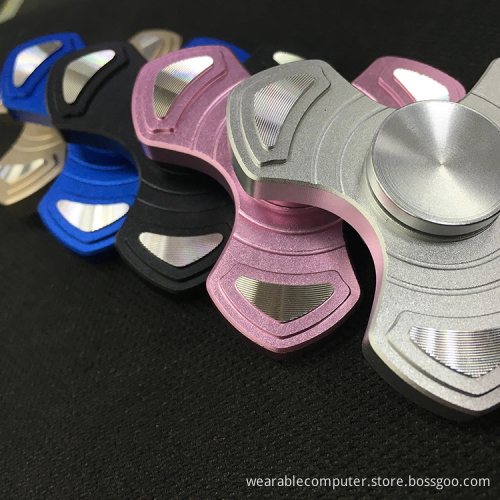 Hand Spinner Fidget Toy Finger Spinner Aluminium Alloy High Speed Up to 3 Min Spins Tri-spinner to Relieves Boredom